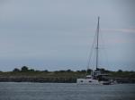 Sailboat on the river